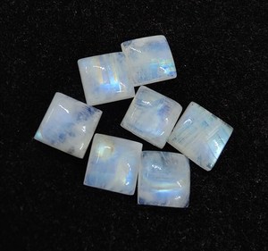 Cabujón de piedra lunar arcoíris Natural pulido alto 3mm 5mm 10mm 12mm y todos los tamaños calibrados disponibles para la fabricación de pulseras de plata - Product Image 5