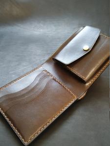 กระเป๋าสตางค์หนังวัวแท้สำหรับสุภาพบุรุษ LW-0231ใส่บัตรเครดิตแบบวินเทจของชายหนุ่มโลโก้ได้ตามต้องการ - Product Image 3