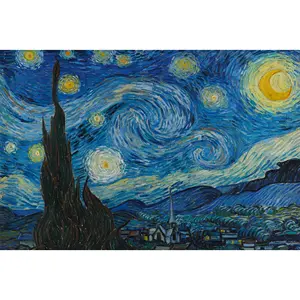 Póster de la Noche Estrellada de Vincent Van Gogh, Diseño Moderno para Decoración de Pared - Product Image 1