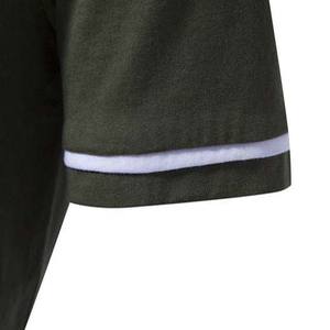 เสื้อโปโลผู้ชายผ้าซิปแบบสวม ระบายความชื้น น้ำหนักเบา ผลิตตามแบบ OEM ผ้าฝ้าย 100% - Product Image 4