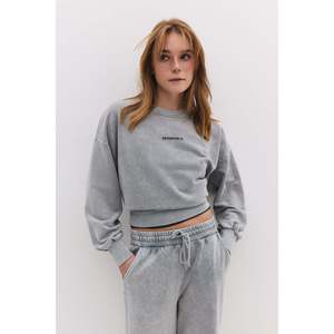 Sweat-shirt à effet délavé avec slogan - Product Image 6