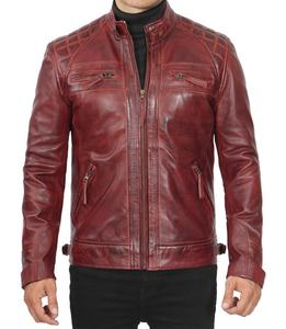 Excelente Material Chaqueta de cuero de alta calidad Nueva llegada Otoño Invierno Desgaste Chaqueta de cuero para hombres - Product Image 5