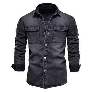 Veste en jean streetwear personnalisable pour hommes, vente en gros, veste longue déchirée personnalisée, fabricant de vestes, veste pour hommes - Product Image 4