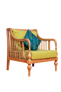 High Quality Indochine Single Ash Wooden Chesterfield <b>Sofa</b> Chair Comfortable <b>Seat</b> <b>Cushion</b> Pillow for Home Living Room Villas - Product Image 3