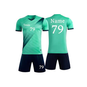 Uniformes de Fútbol de Alta Calidad con Logotipo Personalizado, 100% Poliéster, Secado Rápido, Transpirables, Cuello en V, para Hombre, Último Diseño - Product Image 1