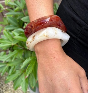 Bracelets et joncs en résine pour femmes, nouvelle collection, bijoux de style ange pour les fêtes et les mariages, haute qualité - Product Image 6