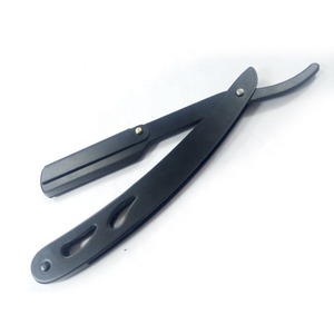Navaja de Afeitar Recta de Acero con Alto Contenido de Carbono de Alta Calidad Fabricada en Pakistán para Hombres con Logotipo Personalizado - Product Image 4