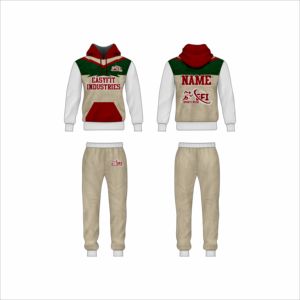 Chándal Deportivo de Invierno de Poliéster Sublimado para Hombre, Impresión Personalizada, Dos Piezas, Forro Polar, Protección UV, Ropa Deportiva y de Entrenamiento - Product Image 4