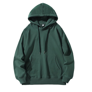 Sweat à capuche à fermeture éclair pour homme 100% coton coupe confortable sweat uni techniques brodées hiver motif solide à capuche - Product Image 1