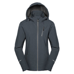 แจ็คเก็ตซอฟต์เชลล์แบบควิลท์น้ำหนักเบาสำหรับผู้หญิง ผลิตตามสั่ง พร้อมซับในไนลอน กันน้ำ ทนทาน ปรับแต่งขนาดและสีได้ - Product Image 1