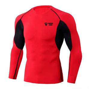 High Manufacturer Latest Design <b>Compression</b> <b>Shirts</b> Spandex Polyester Men <b>Compression</b> <b>Shirts</b> - Product Image 1