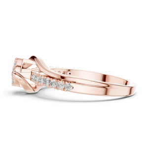 Anillo Halo con Diamante de Laboratorio de 0.334 CT para Mujer, Claridad VVS-VS EF, Oro de 18KT, 14KT, 10KT y Plata 925, Oro Rosa, Amarillo y Blanco - Product Image 4