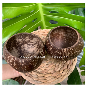 Ensemble biodégradable de tasse et de cuillère de noix de coco pour employer la vaisselle, ustensiles de cuisine au restaurant, maison, mariage,… - Product Image 6