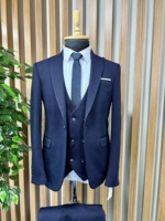 Nouveaux Costumes d'affaires formels confortables pour hommes, grandes tailles, de marques turques, infroissables, croisés, sur mesure