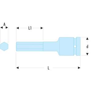 Puntas de Impacto Métricas Facom de 1/2'' para Cabezas Hexagonales - Product Image 2