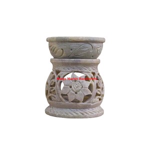 Quemador de incienso tallado de esteatita de diseño de calidad lujoso hermoso hecho a mano y soporte de palo para decoración del hogar propósito del artículo - Product Image 6