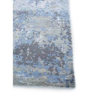 Tapis noué à la main en laine et soie de bambou Tattvam Lu-9031, abstrait, gris et noir, rectangulaire, pour la maison et le couloir CS-01 - Product Image 4