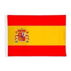 * OUTLET * bandiera spagnola tessuto in poliestere 145x90cm con anello a palo-casa e giardino/sport e tempo libero - Product Image 1