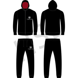 Survêtement tendance Survêtement en molleton de coton personnalisé Sweat à capuche unisexe - Product Image 1