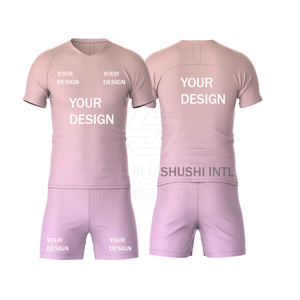 Ensemble de survêtement d'entraînement de football avec logo personnalisé, respirant, pour l'échauffement, vêtements de sport, manches courtes, uniforme d'entraînement de football pour hommes - Product Image 2