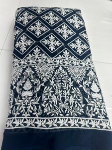 Premium Quality Embroidered Faux Georgette <b>Fabric</b> with Heavy Printed and Woven Patterns Ideal for Dress Making Available - Product Image 5