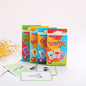 Tarjetas Cognitivas para Niños - Tarjetas de Aprendizaje de Animales y Vehículos para Educación Temprana - Product Image 1
