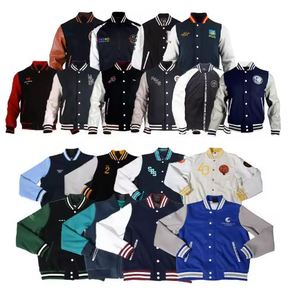 เสื้อแจ็กเก็ตเบสบอลปักลายสำหรับทุกเพศเสื้อแจ็กเก็ตไซส์ใหญ่พิเศษสำหรับผู้ชายเครื่องแบบนักเรียนไซส์ XL - Product Image 3