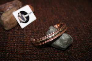 Unisex antiguo cobre y oro artesanía de Metal elegante moda brazalete pulseras Collar para hombre anillo y Oreja brazalete tejido joyería - Product Image 2