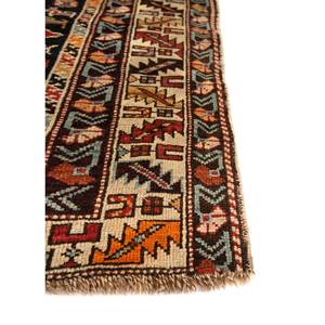 Alfombras de Lana Grandes Aalam, Rectangulares Geométricas Rojas y Naranjas, Hechas a Mano, 9x12, Estilo Clásico para Entrada -Paem-1370 - Product Image 4