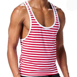 Dernière conception rayée Offre Spéciale débardeurs hommes Gym Muscle vêtements pour hommes musculation sur mesure 2025 hommes débardeurs respirant - Product Image 4