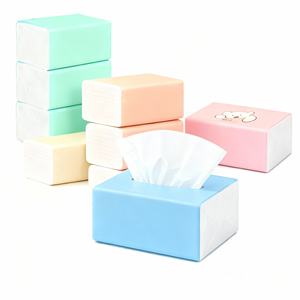 Eco-Friendly Virgin Pulp Facial <b>Tissue</b> <b>Box</b> Soft Absorbent <b>Tissues</b> for Home Bedroom Car Office and Premium Hospitality Use - Product Image 4