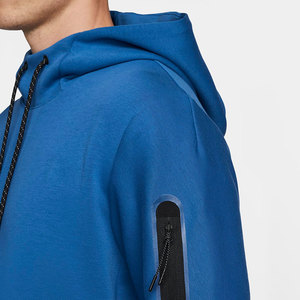 Men's High Quality Cotton French Terry Zipper-Up Eco-Friendly Hoodie <b>Thick</b> <b>Fleece</b> Streetwear Plain Dyed Solid Pattern for Winter - Product Image 6