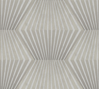 Papel Tapiz Vinílico Moderno Hecho en Alemania, Diseño 3D Plateado y Dorado, No Tejido, Patrón Damasco, Resistente a la Abrasión y a la Luz, 10,05x0,53m