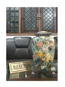 El mejor diseñador de urna de cremación de Metal en color esmalte verde acabado hecho a mano urna para adultos gran oferta nueva llegada mejor urna funeraria - Product Image 3