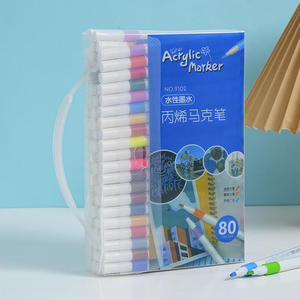 Set di Pennarelli per Acquerello Basic Hobby, 80 Colori, Asciugatura Rapida, per Disegno Artistico - Product Image 6
