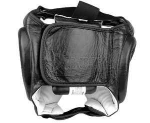 Top Design Boxing helmets Genuine Leather Boxing Headgear Open Chin Head <b>Guard</b> for MMA, Kickboxing, Muay Thai Training - Product Image 3