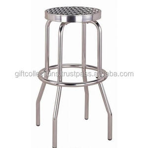 Taburete de Bar Industrial y Vintage Chapado en Metal, mesa auxiliar, muebles de sala de estar, precio al por mayor - Product Image 3