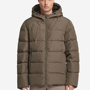 Vêtement d'hiver rembourré épais et chaud pour homme, style streetwear décontracté, nouveau design, logo personnalisé, veste gonflée pour homme - Product Image 6
