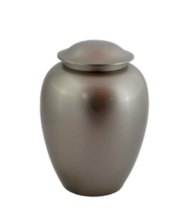 Brass Peaceful Pet Memorial Cremation <b>Urns</b> <b>for</b> <b>Dogs</b> and Cats <b>Ashes</b> - Keepsake <b>Ash</b> <b>Urn</b> - Funeral <b>Urn</b> (Pewter Plain) - Product Image 4