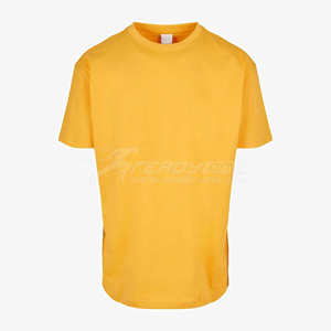 T-shirt décontracté à manches courtes pour homme, coupe classique, en tissu éponge, couleur unie, impression personnalisée - Product Image 4