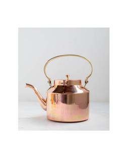 Elegant metal copper <b>tea</b> pot with matching cups <b>set</b> for beautiful <b>tea</b> presentation during events <b>parties</b> and celebrations - Product Image 1