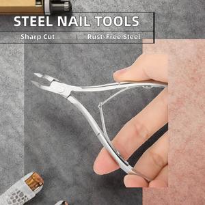 High Quality Stainless Steel Durable Easy Low-Force Nail Nippers <b>Hand</b>-Forged Beauty Tool Right-handed Finger Cuticle Scissors - Product Image 3