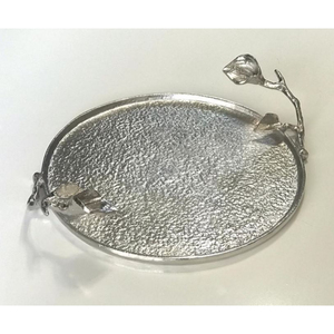 Bandeja de Metal de diseño de hoja única con acento de pájaro, bandeja de Metal de alta calidad para mesa de cocina, dulces, aperitivos, bandeja para servir y platos - Product Image 2
