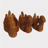 Keranjang Penyimpanan Multifungsi dari Anyaman Bambu untuk Penggunaan di Rumah, Kamar Mandi, Pot Bunga, Pengorganisasian Barang-barang, Buatan Vietnam SAVICRAFT
