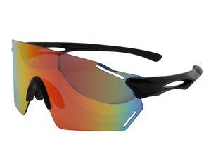 2024 ngoài trời núi không có vành thể thao Kính mát PC lớp phủ gương UV400 bảo vệ có sẵn vàng/đỏ/xanh thiết kế unisex - Product Image 1