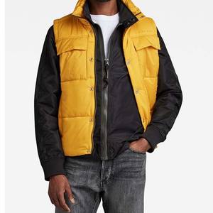 Factory Custom Logo <b>yellow</b> Puffer Vest Autumn Winter Outdoor Promotion Use Warm Lightweight Puffer Vest <b>Men's</b> <b>Jackets</b> - Product Image 4