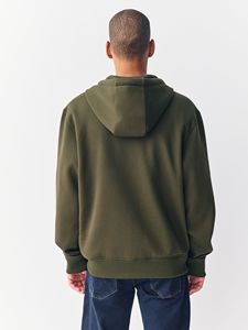 Sudadera con cremallera unisex Tela de algodón de calidad superior Sudadera con capucha con cremallera elegante cálida para estilo urbano al aire libre - Product Image 2