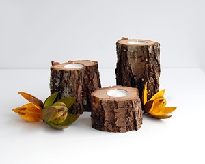 High Quality White Wood <b>Pillar</b> <b>Candle</b> Holder Hot Selling Christmas Wood <b>Candle</b> Holders, Lanterns, & <b>Candle</b> Jars From India - Product Image 2