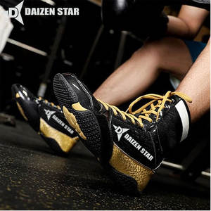 Chaussures de boxe DAIZEN STAR INTERNATIONAL durables, légères, à lacets, antidérapantes, respirantes, toutes saisons, avec adhérence flexible - Product Image 3