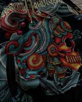 Kualitas tinggi Streetwear layar cetak Zip Up Hoodie untuk pria 100% katun 450GSM bulu grosir
